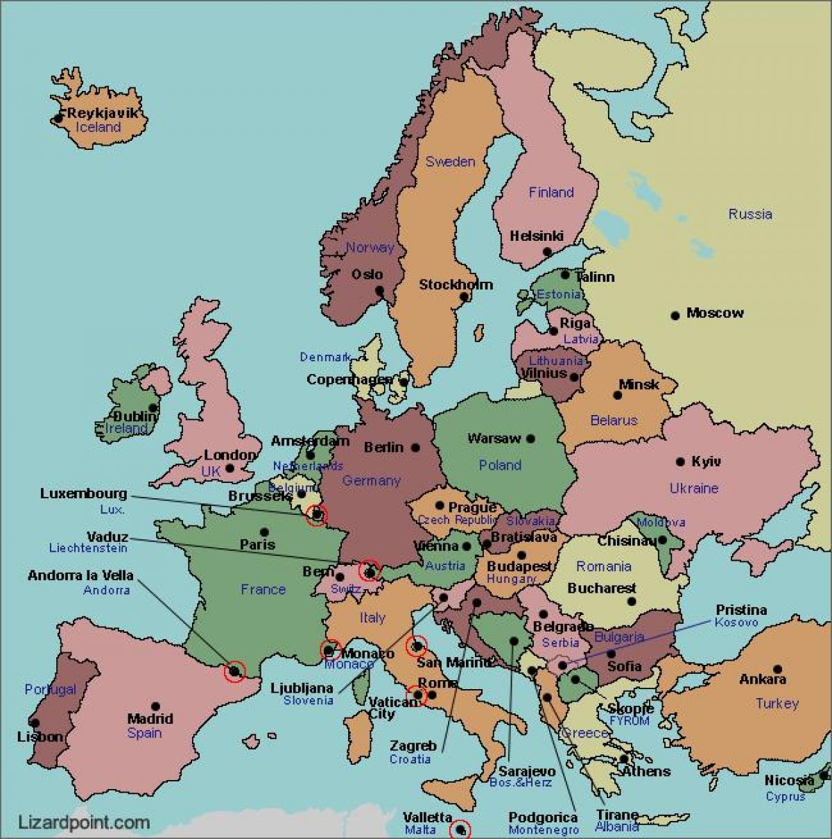 नक्शे के बुखारेस्ट यूरोप