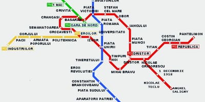 ट्राम नक्शा बुखारेस्ट