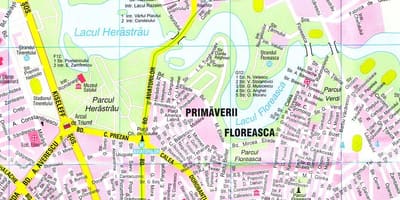 बुखारेस्ट शहर के दौरे के नक्शे